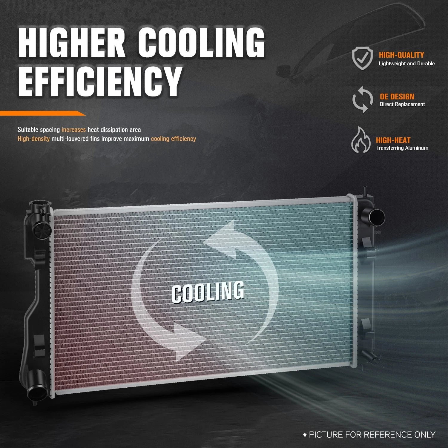 2X Aluminum Core 2-Row Cooling Radiator for Chevy Camaro/Pontiac Firebird (1993–2002)