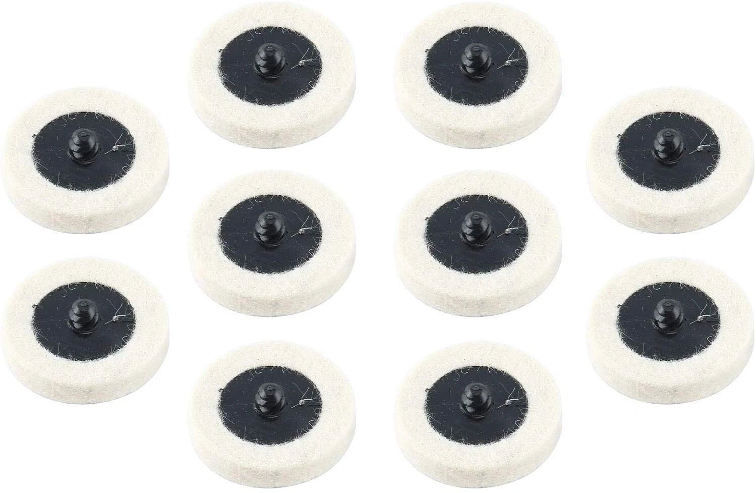 10Pcs 2" Wool Polishing Buffing Pad Wheel for Automotive Detailing