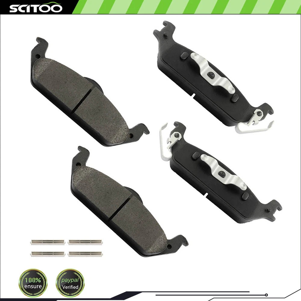 4X Rear Semi-Metallic Brake Pads for Dodge Dakota (2003–2004)