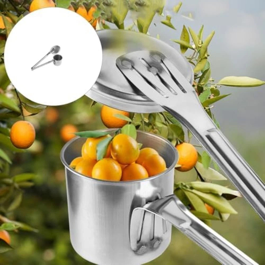Adjustable Height Fruit Picking Tool for Garden (Rustproof, Lightweight)