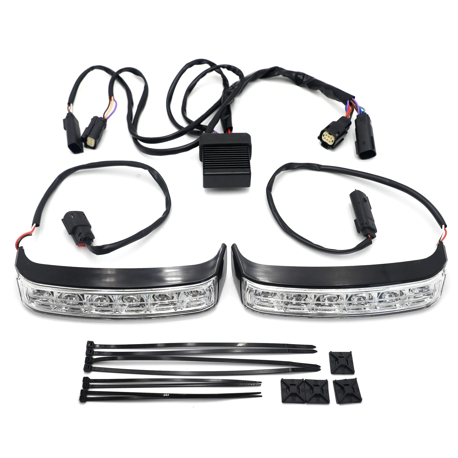 LED Black Saddlebag Run Brake Turn Signal Light for Harley FLHR FLHTKSE FLHRSE FLTRUSE (2010–2023)
