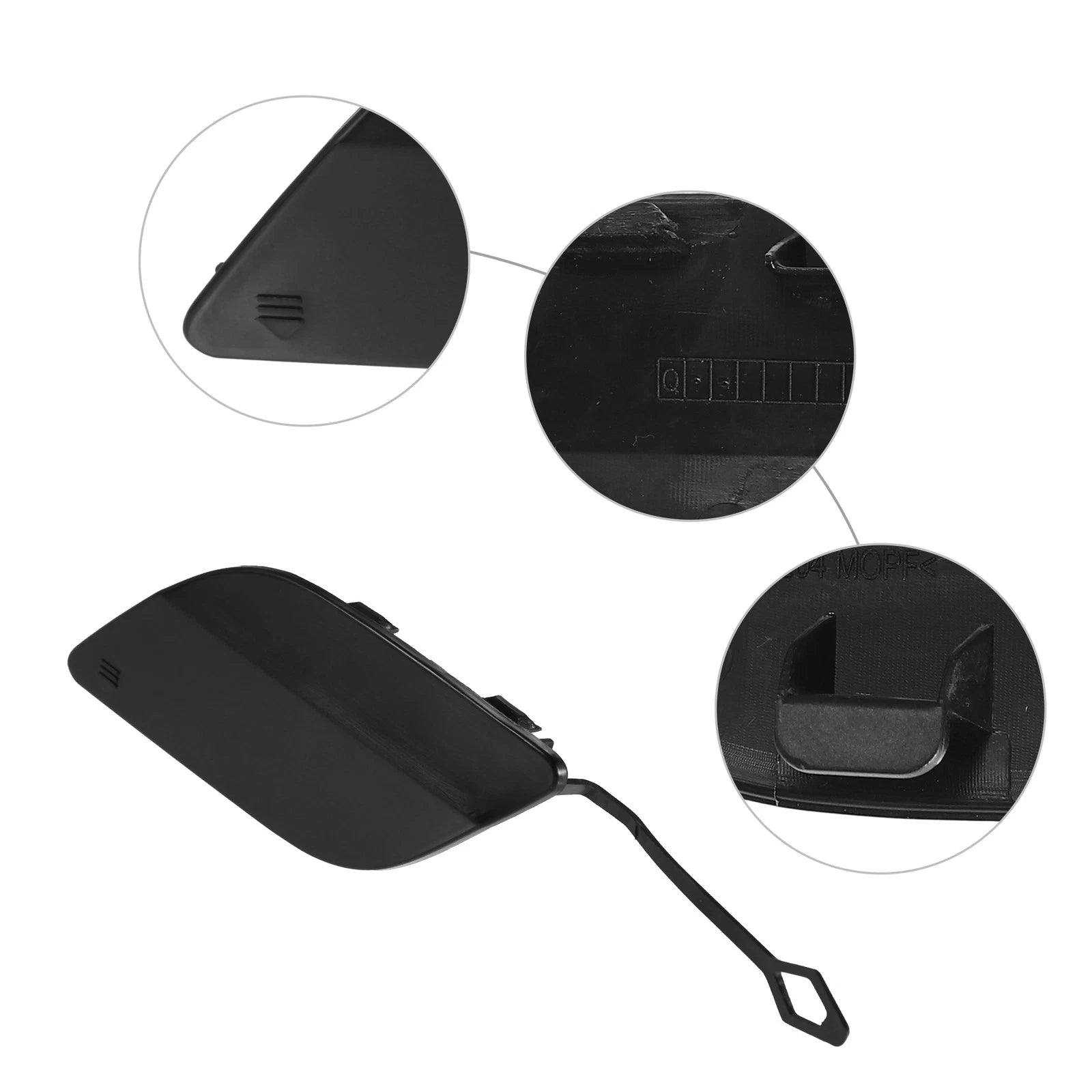 Tow Hook Eye Hole Cover for Mercedes-Benz GLK350 (2010–2015) Matte Black