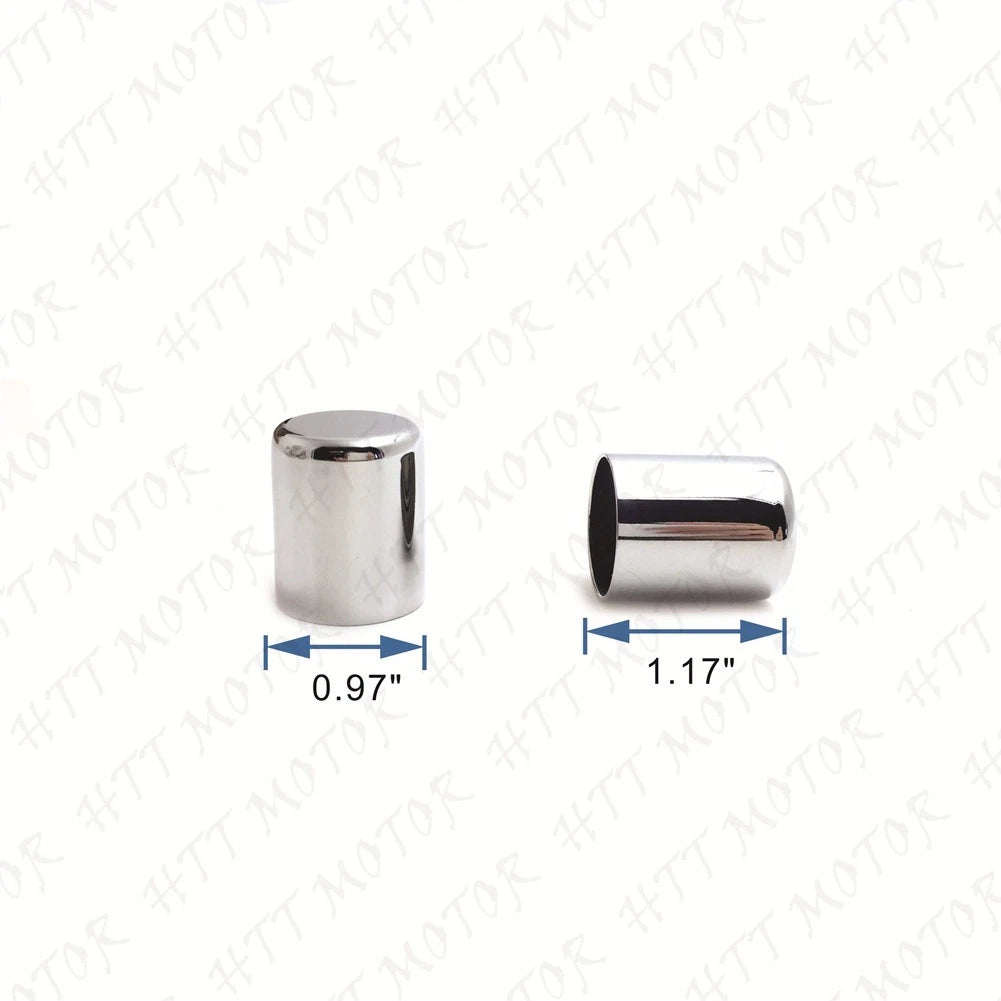 2X Chrome Docking Hardware Covers for Harley Touring FLHR FLHX FLHT FLTR CVO (2009–2023)