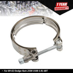 Exhaust Outlet V-Band Clamp for Dodge Ram 2500 3500 (1989–2002)