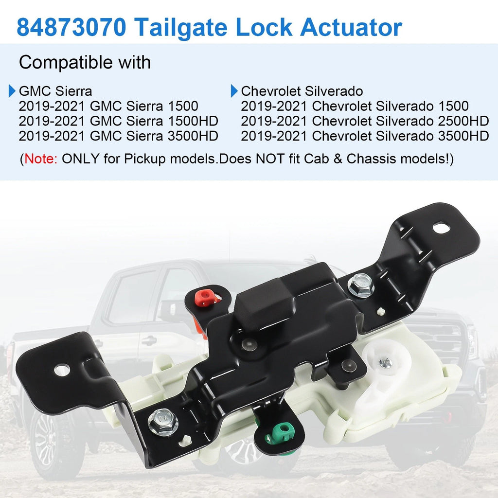 Tailgate Lock Actuator for GMC Sierra Silverado (2019-2025)