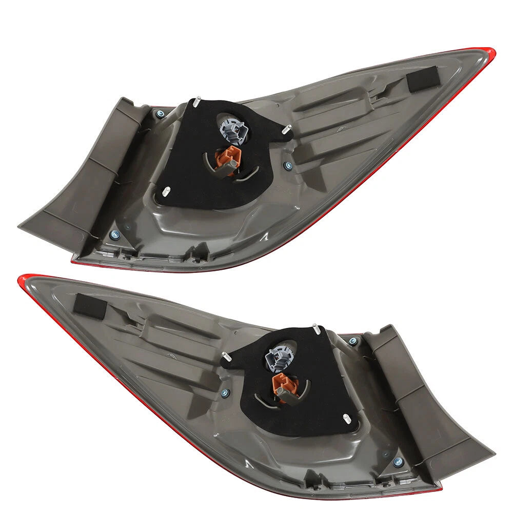 Pair of Outer Rear Tail Lights for Toyota Corolla Sedan (2017–2019) Red/Pink