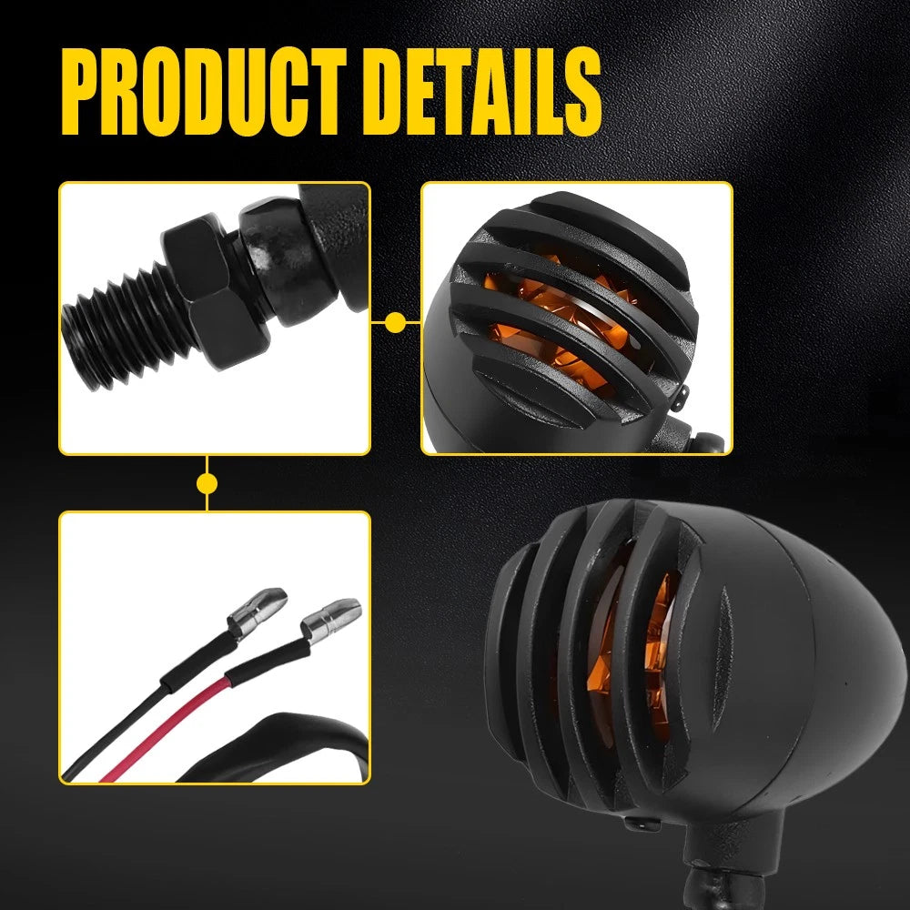 Set of 4 Motorcycle Turn Signal Indicators for Honda Shadow VLX 600 (1997–2007)