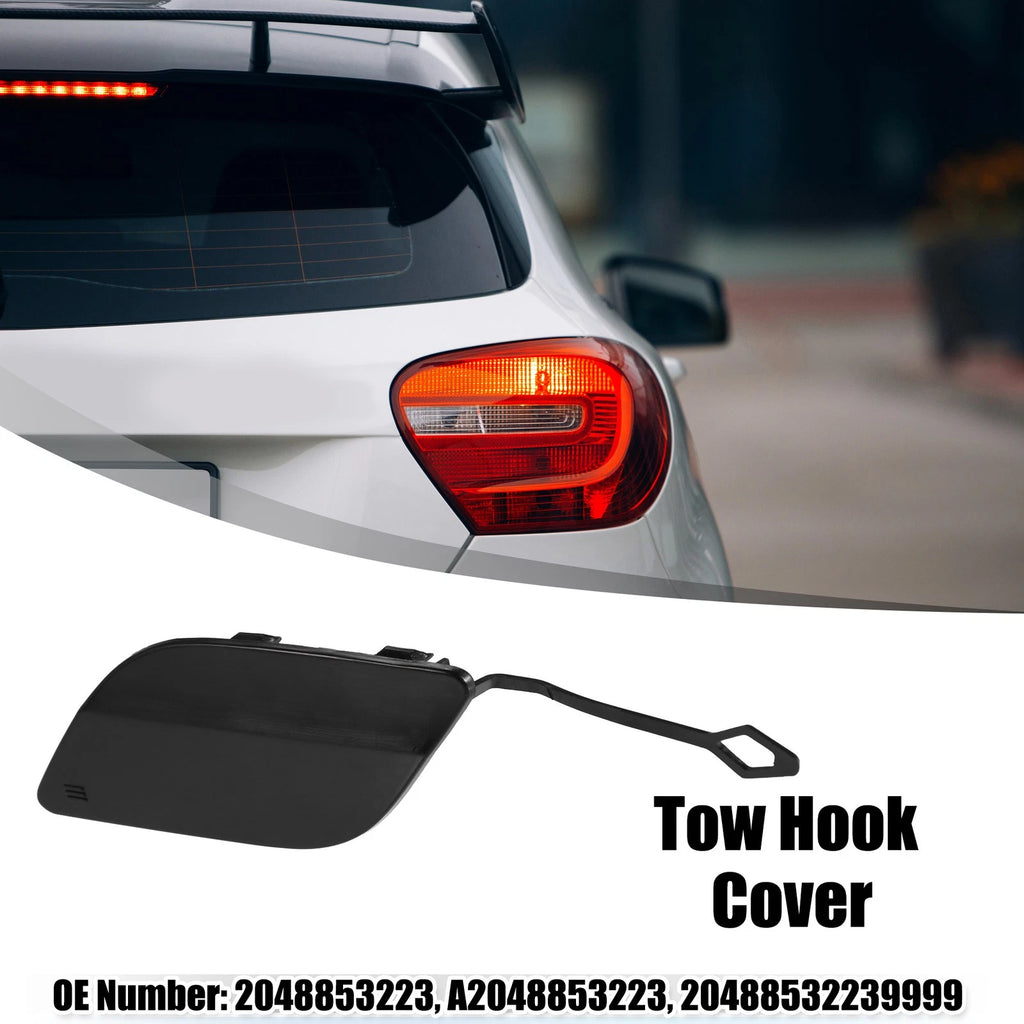 Tow Hook Eye Hole Cover for Mercedes-Benz GLK350 (2010–2015) Matte Black