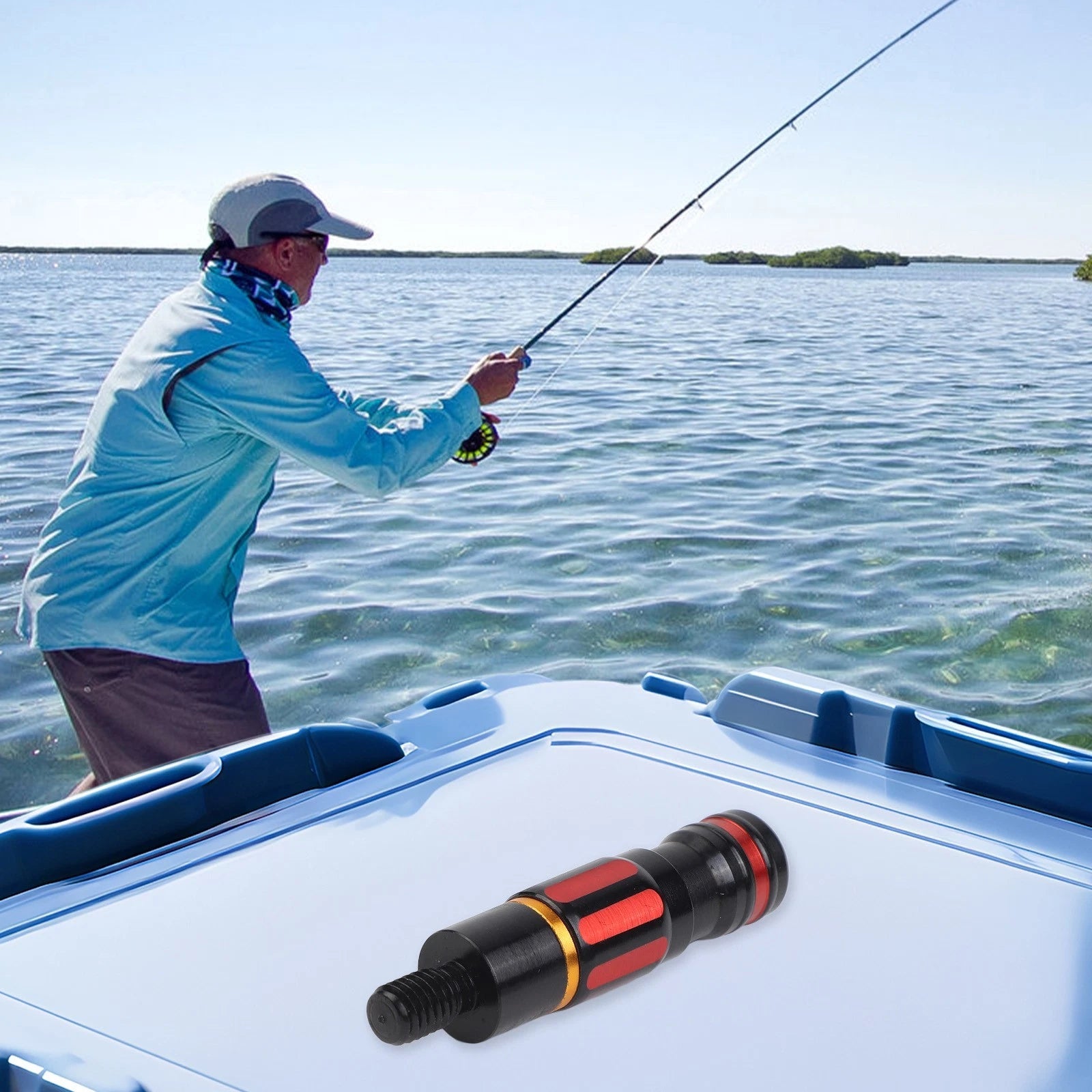 Fishing Connector Quick Release Head 8mm Alloy Anti-Rotation Mechanism
