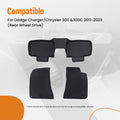 Set of 4 Car Floor Mats for Dodge Charger Chrysler 300 300C (2011–2023) Waterproof
