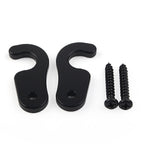 2X Black Sun Visor Clips for Jeep Wrangler JL JT JK (2018–2023)