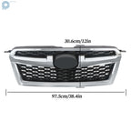 Chrome and Black Front Upper Bumper Grille Assembly for Subaru Legacy (2013-2014)