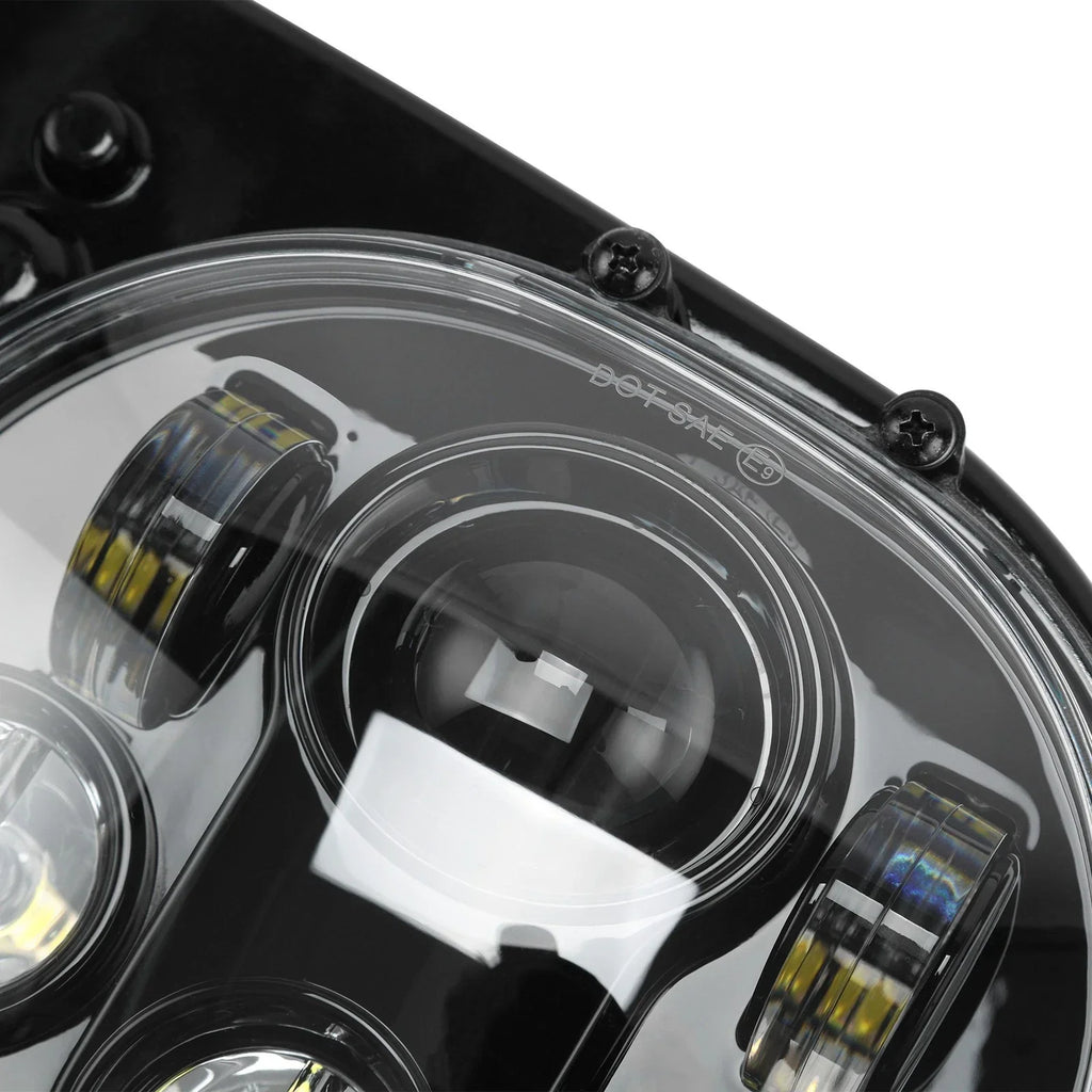 5 3/4" Dual LED Front Headlight for Harley Road Glide (1998-2013)