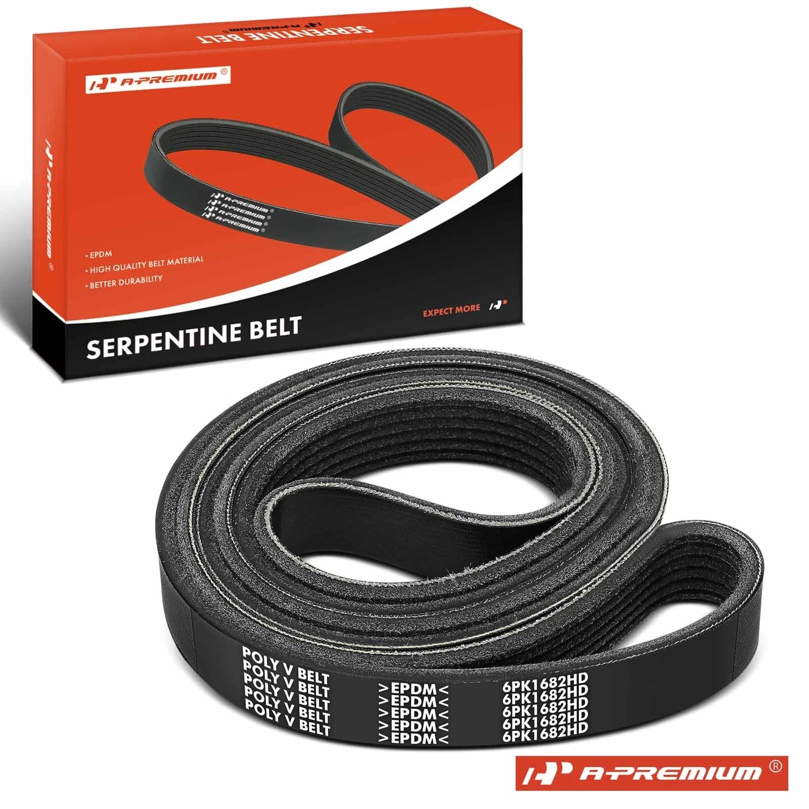 Serpentine Belt for Chevrolet C6500 Kodiak GMC C6500 Topkick (1990–2002)