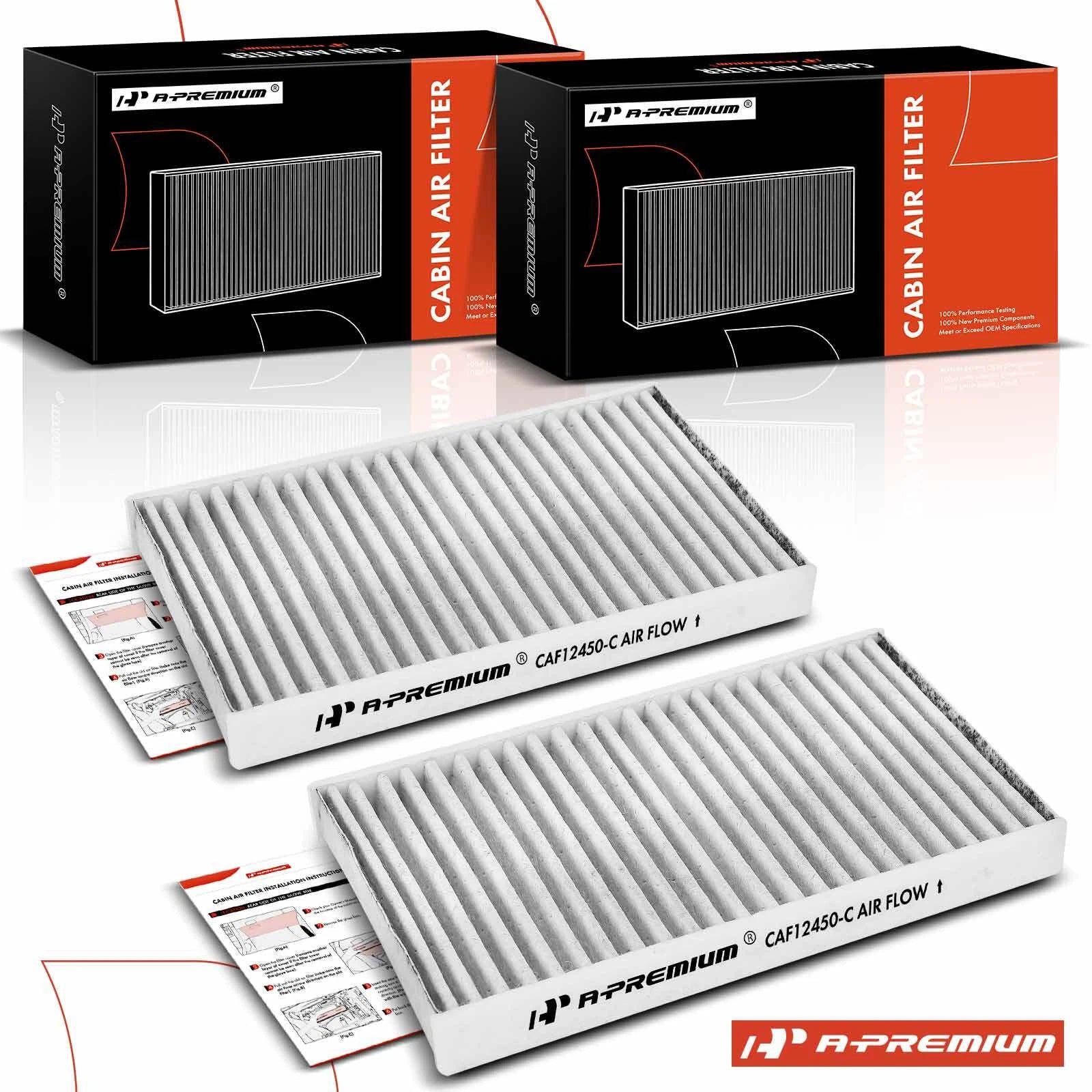 2X Activated Carbon Cabin Air Filter for Jeep Wrangler Gladiator (2020–2023)