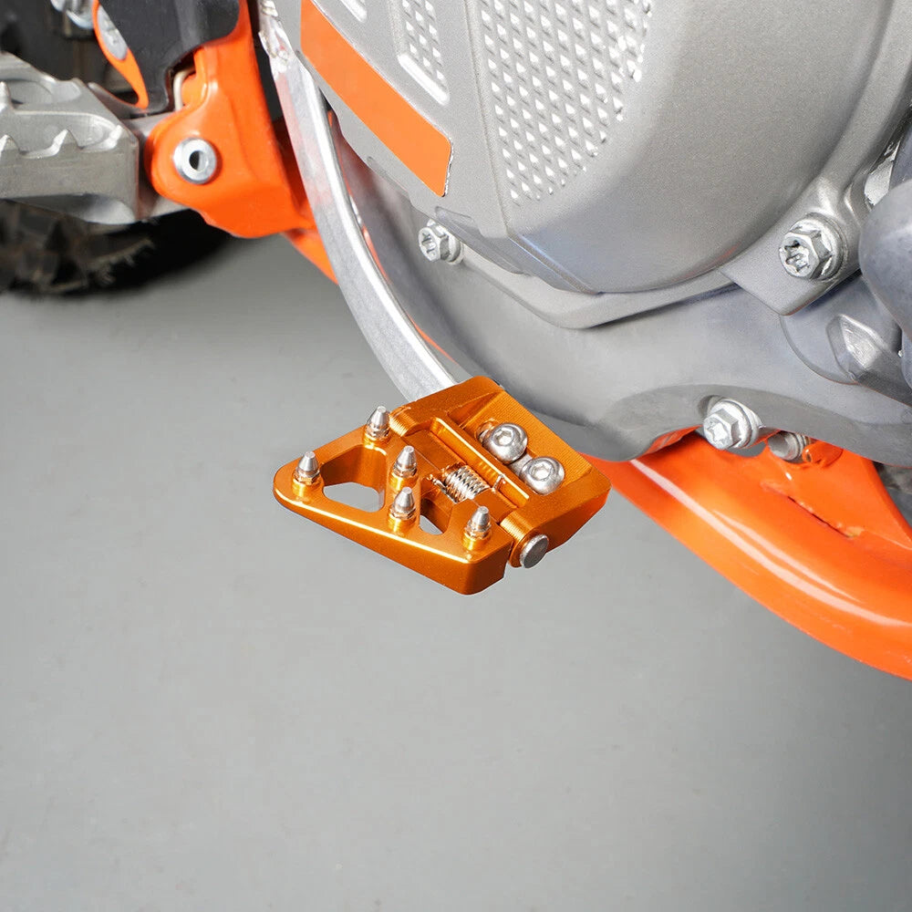CNC Folding Brake Pedal Tip for KTM 250 300 350 450 500 EXC-F EXC XCW (2017–2026)