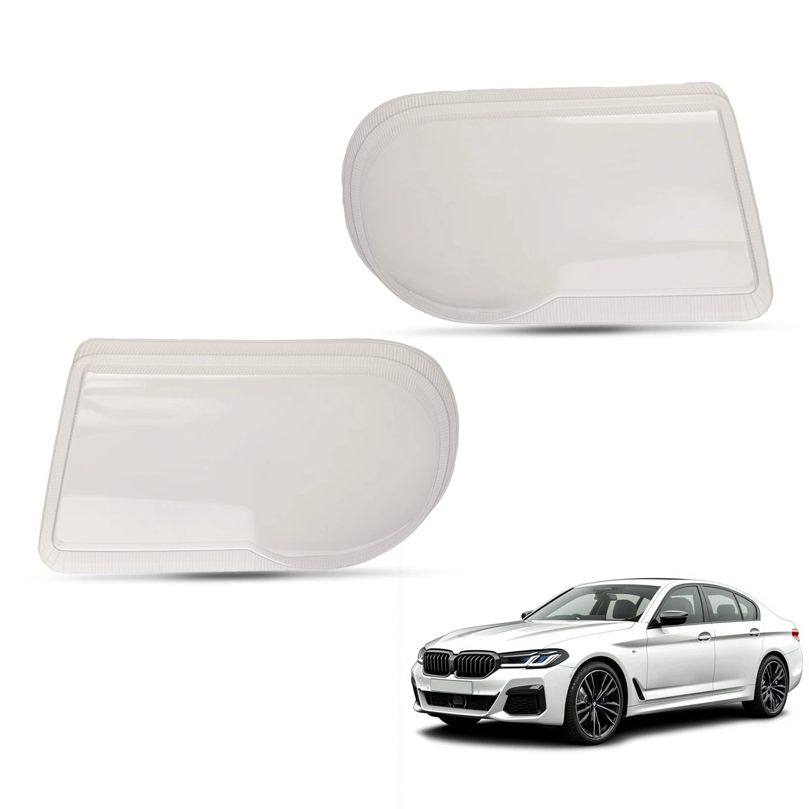 Set of 2 Headlight Lens Covers for Chrysler 300 300C (2005–2010) Polycarbonate