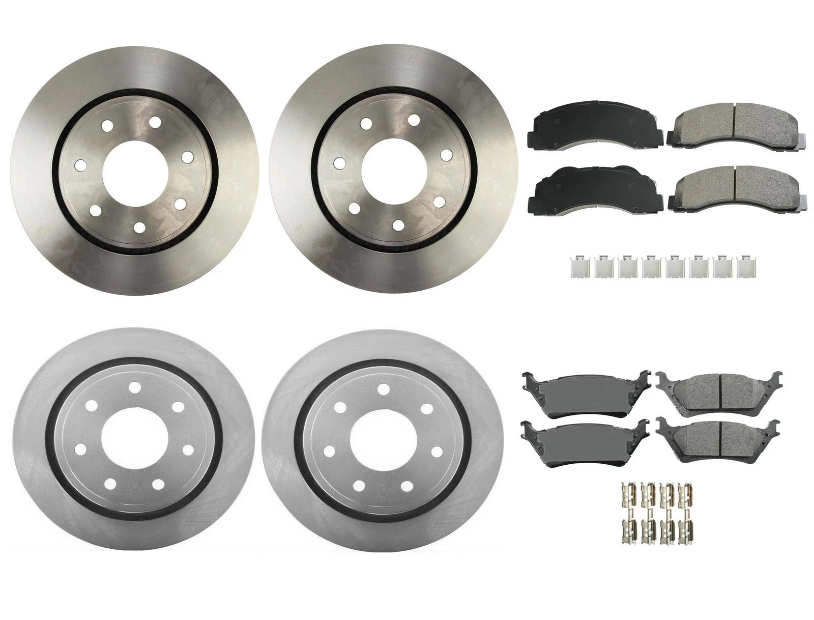 Akebono Front Rear HD Brake Kit for Ford F-150 (2015–2020) - ProAct Pads, Rotors