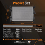 Aluminum Cooling Radiator for Jeep Compass L4 2.4L (2017)