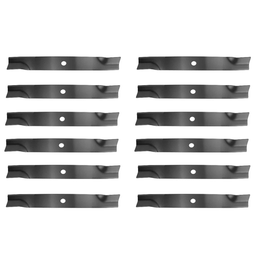 12 Blades High Lift Mower Blade for John Deere (M128485, M133381, TCU15881)