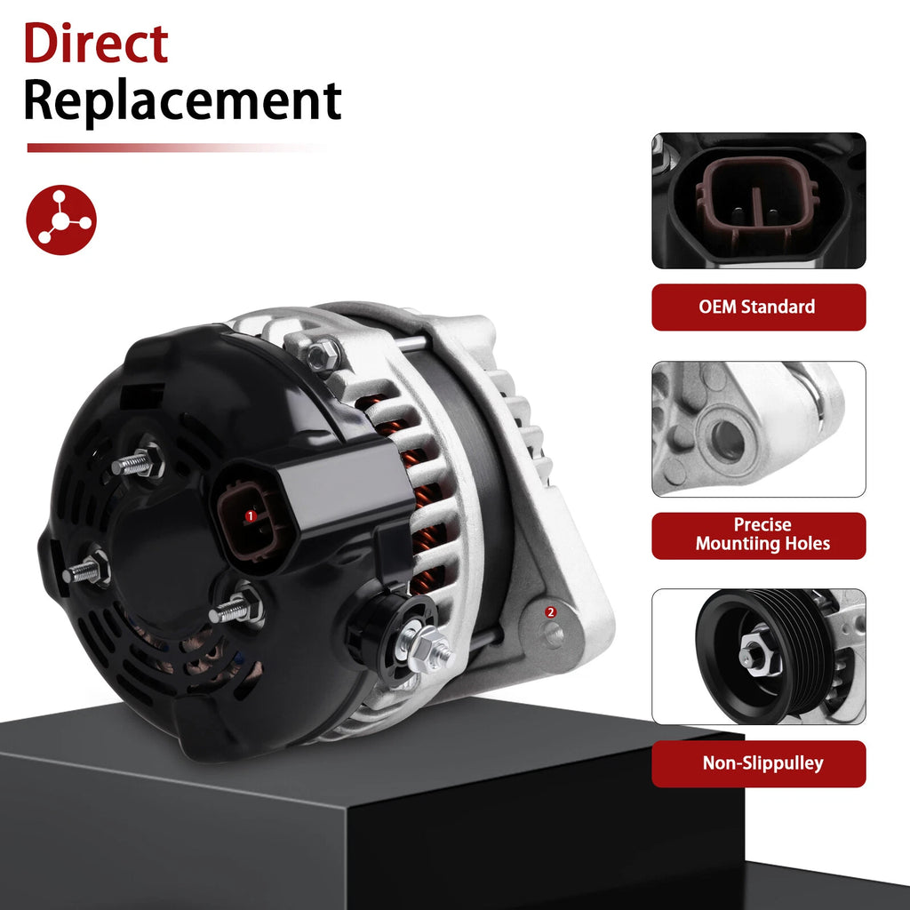 Alternator 130Amp for MDX TL (2003-2009, 2004-2008)