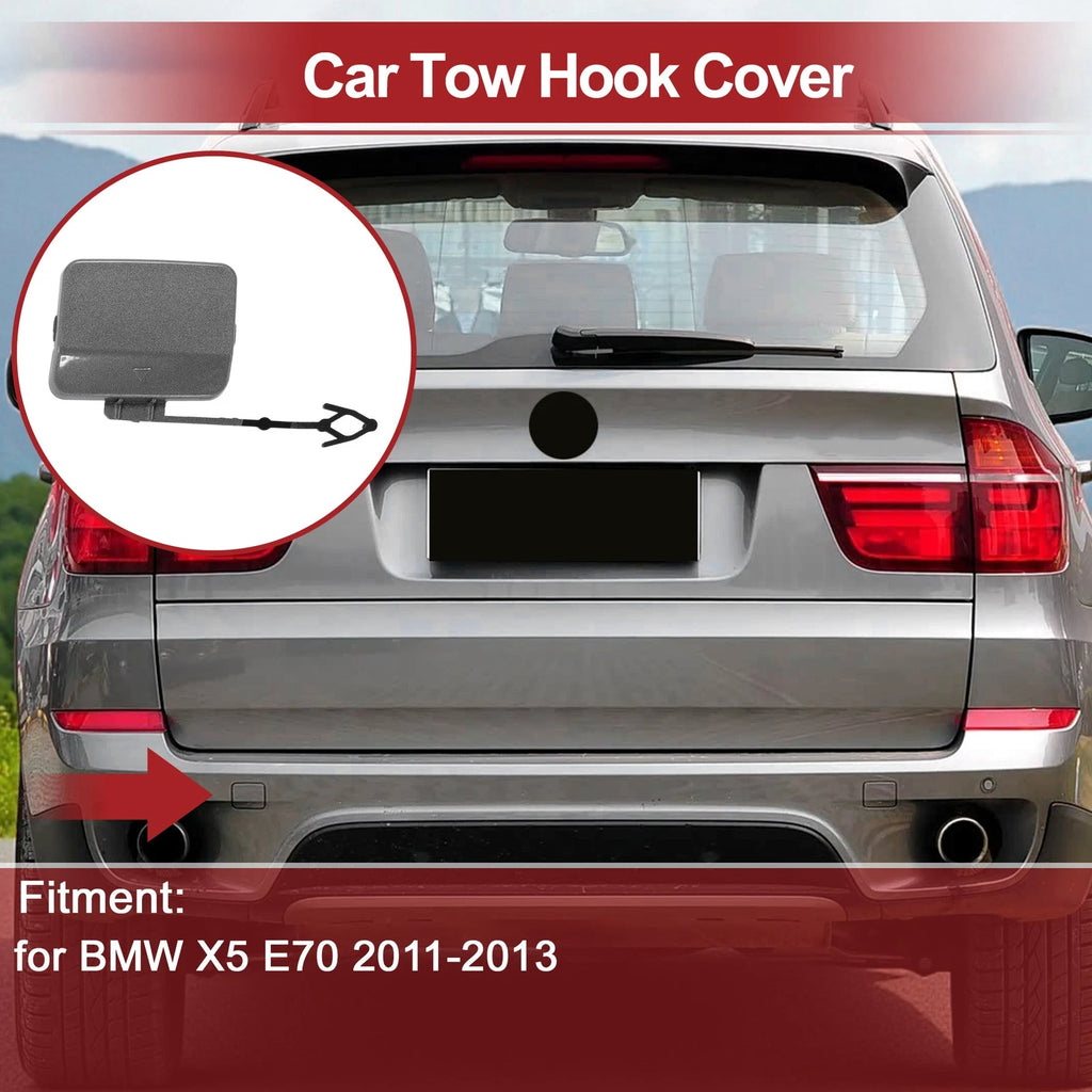 Tow Hook Cover Cap for BMW X5 E70 (2011–2013) No. 51127271815 Gray