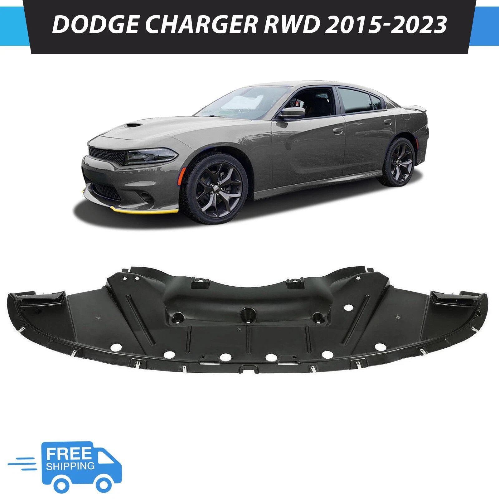 Bumper Splash Shield Under Cover for Dodge Charger (2015–2023) #CH1228130