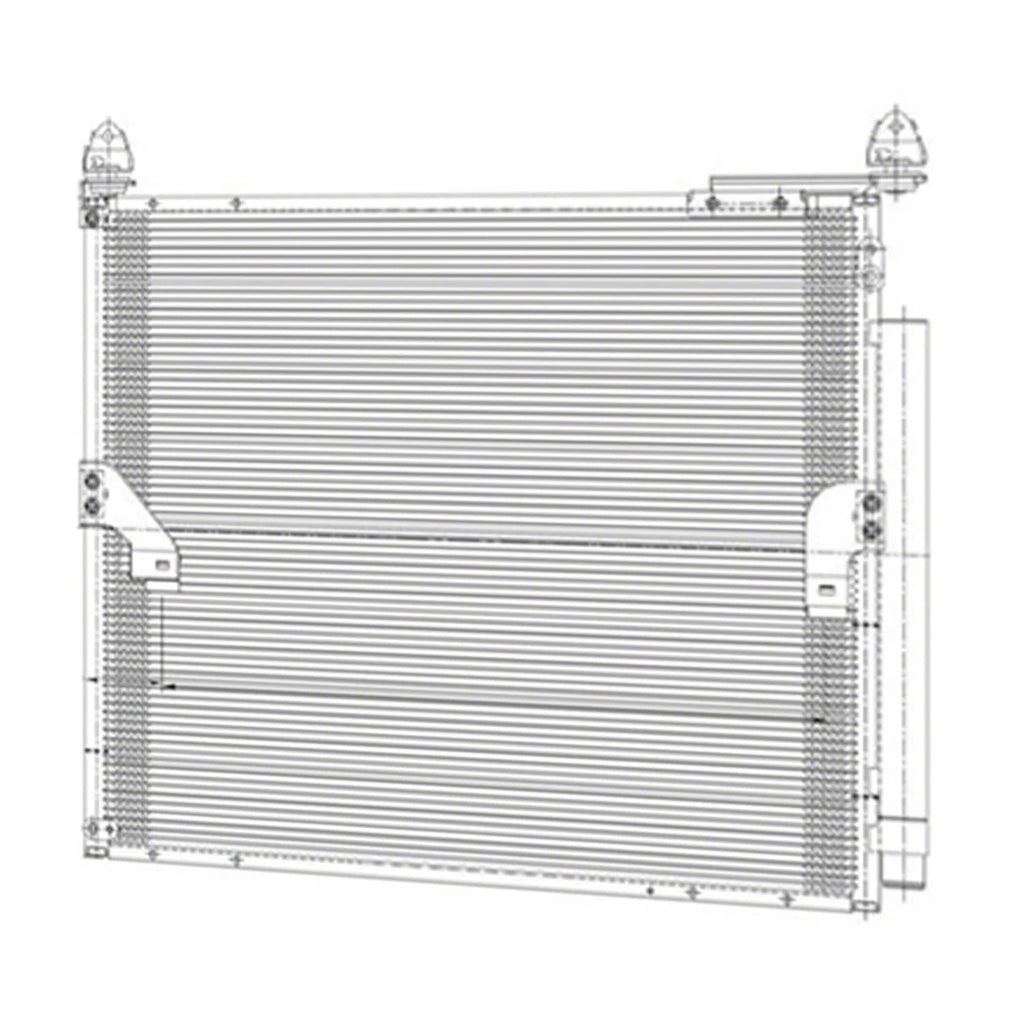 Replacement A/C Condenser with Built-In Receiver Drier for Toyota 4Runner (2010–2020)