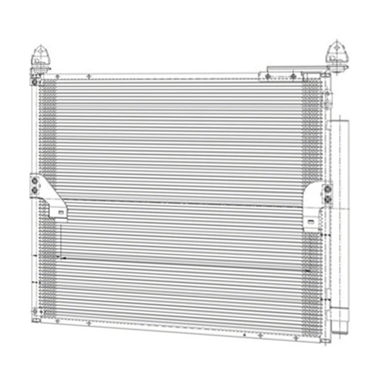 Replacement A/C Condenser with Built-In Receiver Drier for Toyota 4Runner (2010–2020)