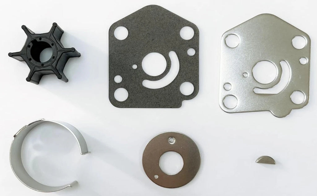 Outboard Water Pump Impeller & Plate for Suzuki 2-S (17461-93901, 17472-93900)