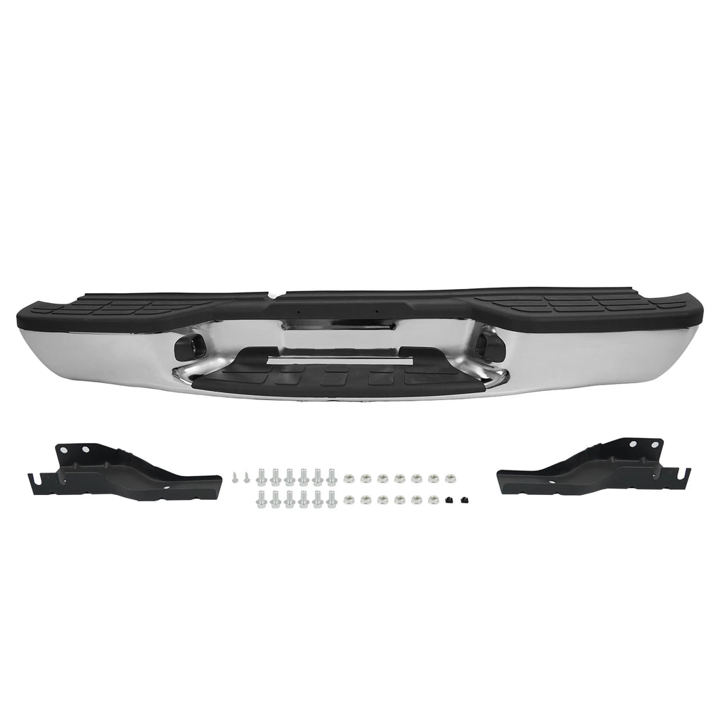 Chrome Rear Bumper for Chevy S10 GMC Sonoma (1998–2004)