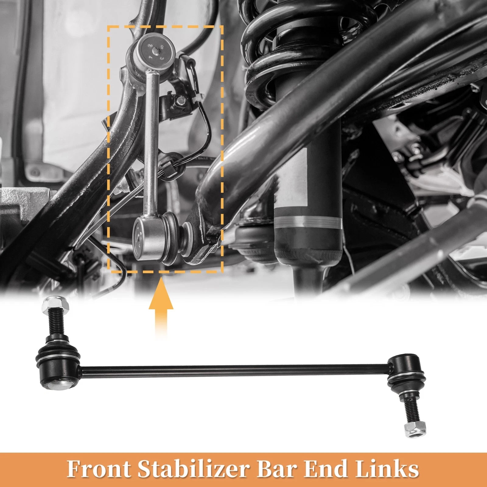 2X Front Stabilizer Sway Bar Link Kit for Acura MDX, Chevrolet Equinox