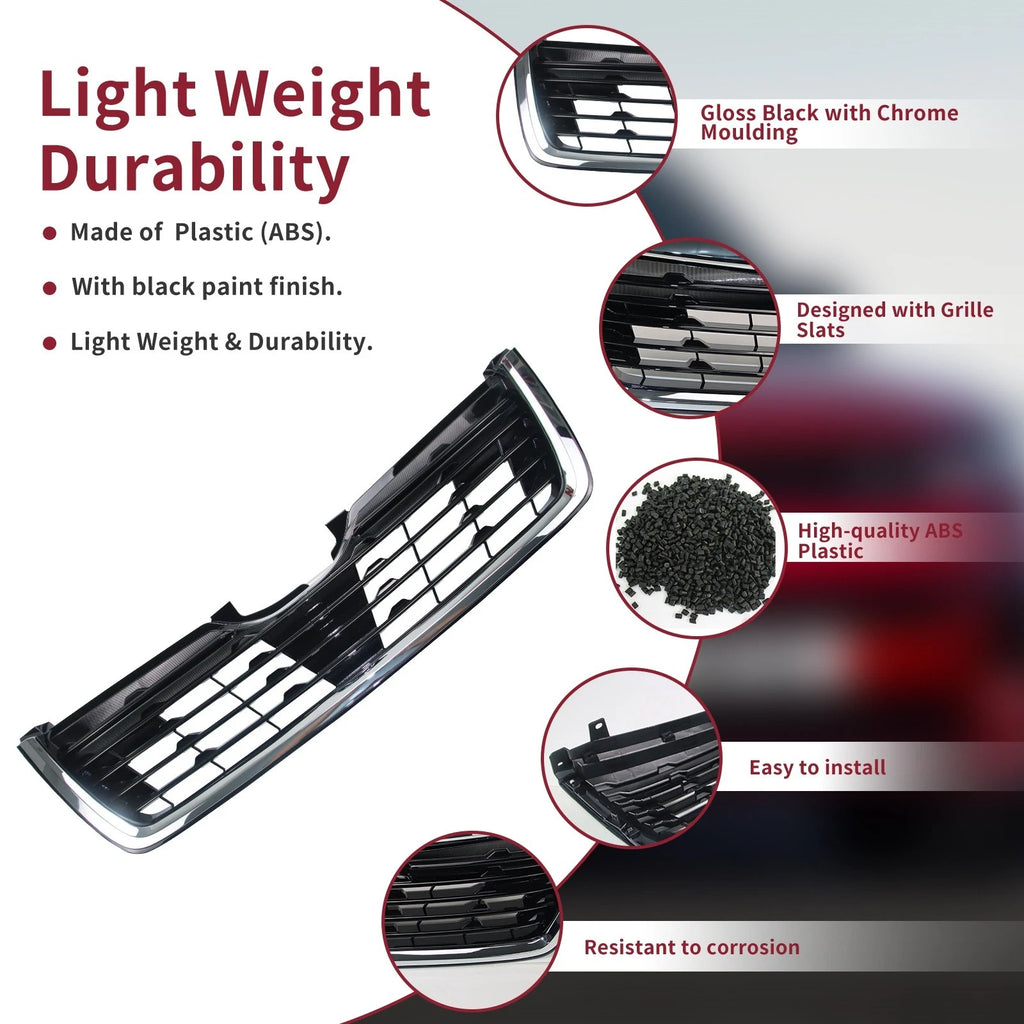 Front Bumper Grille for Subaru Forester (2019–2021) with Camera Hole