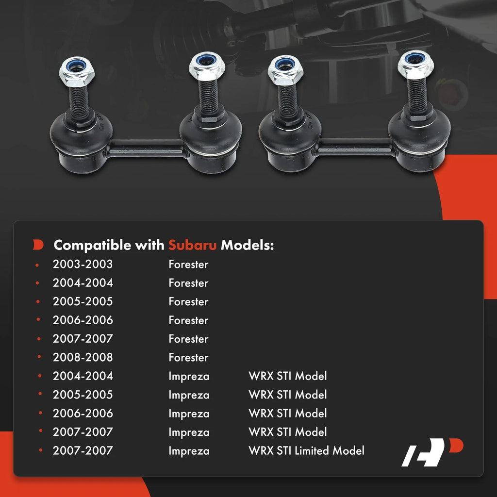 2X Rear Sway Bar Link for Subaru Forester (2003–2008) Impreza (2004–2007)