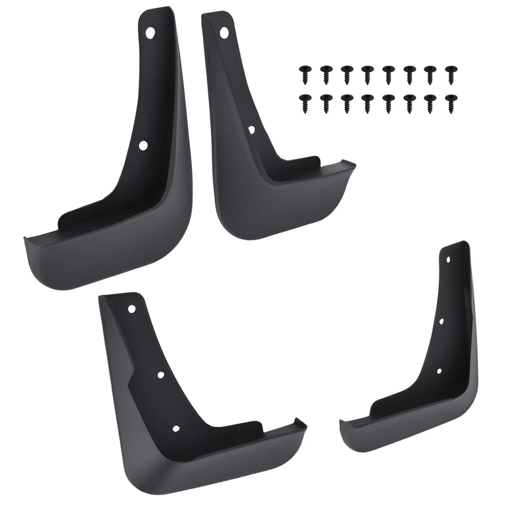 Set of 4 Mud Guards for Mitsubishi Lancer (2008–2017) DE ES Black