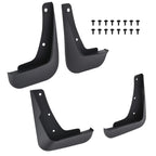 Set of 4 Mud Guards for Mitsubishi Lancer (2008–2017) DE ES Black