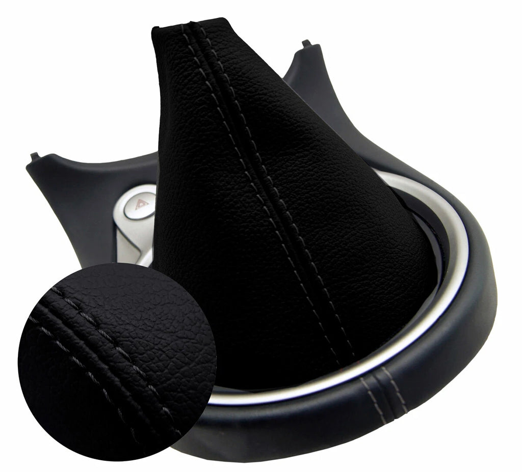 Leather Manual Shift Boot Cover for Nissan 370Z (2008–2019) Black