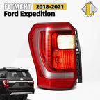 Halogen Tail Light Brake Lamp Left Driver for Ford Expedition (2018–2021)