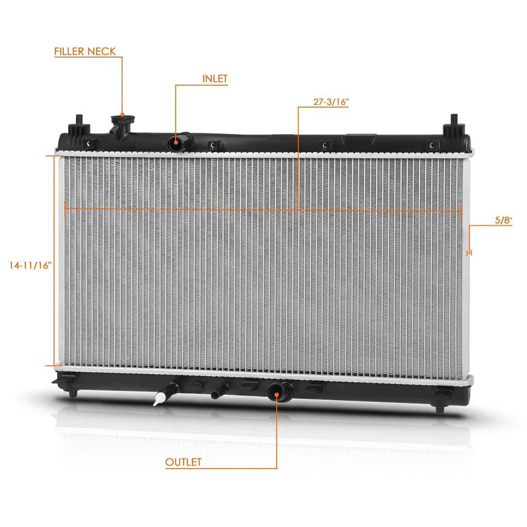 Aluminum Core Radiator DPI-13451 for Honda City/Fit (2015–2019)