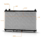 Aluminum Core Radiator DPI-13451 for Honda City/Fit (2015–2019)