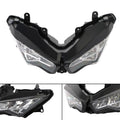 Headlamp Headlight Guard Protector Grill LED Clear for Kawasaki Ninja 400 (2018–2023)