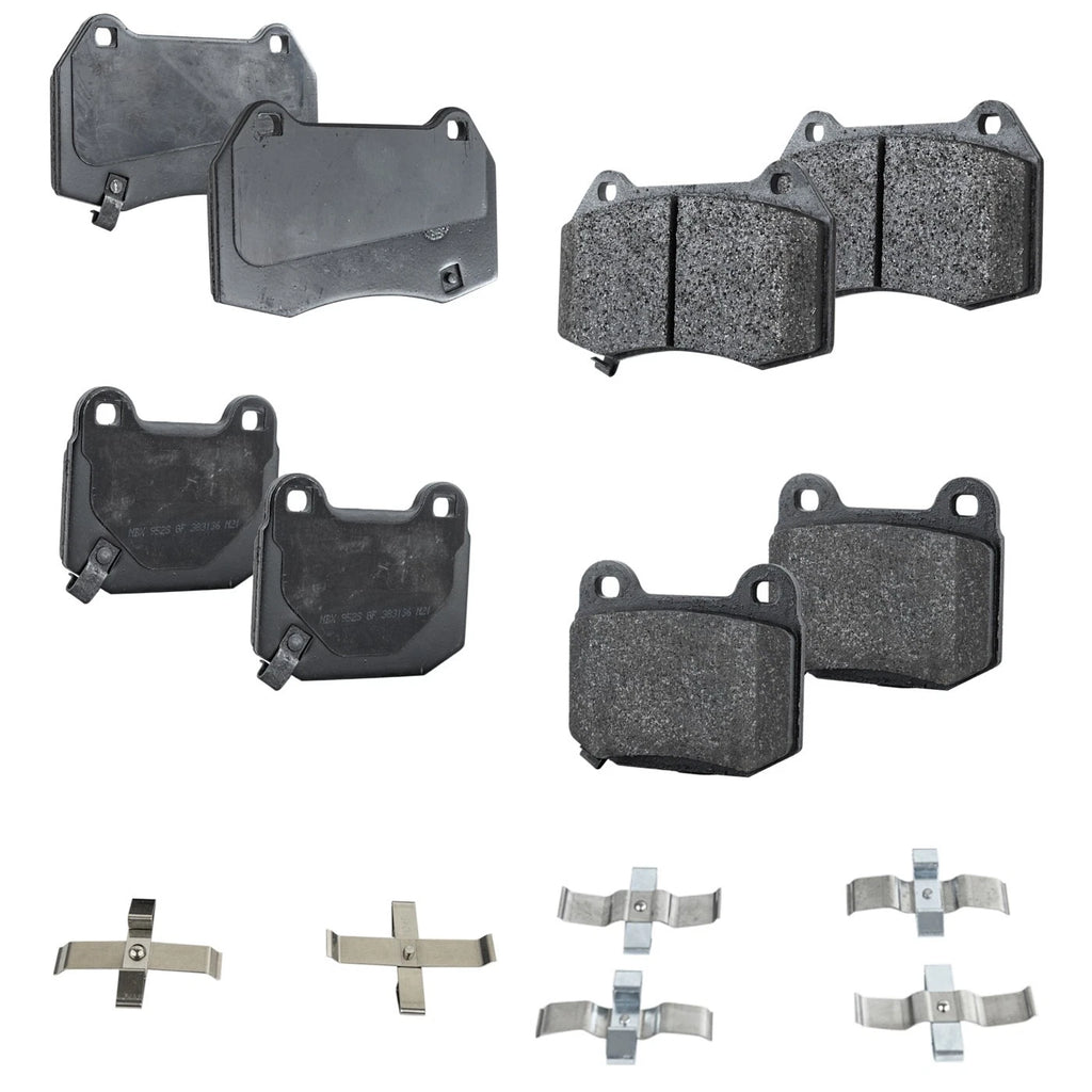 Set of 4 NAO Brake Pads for Infiniti G35 (2003–2004) Brembo Brakes