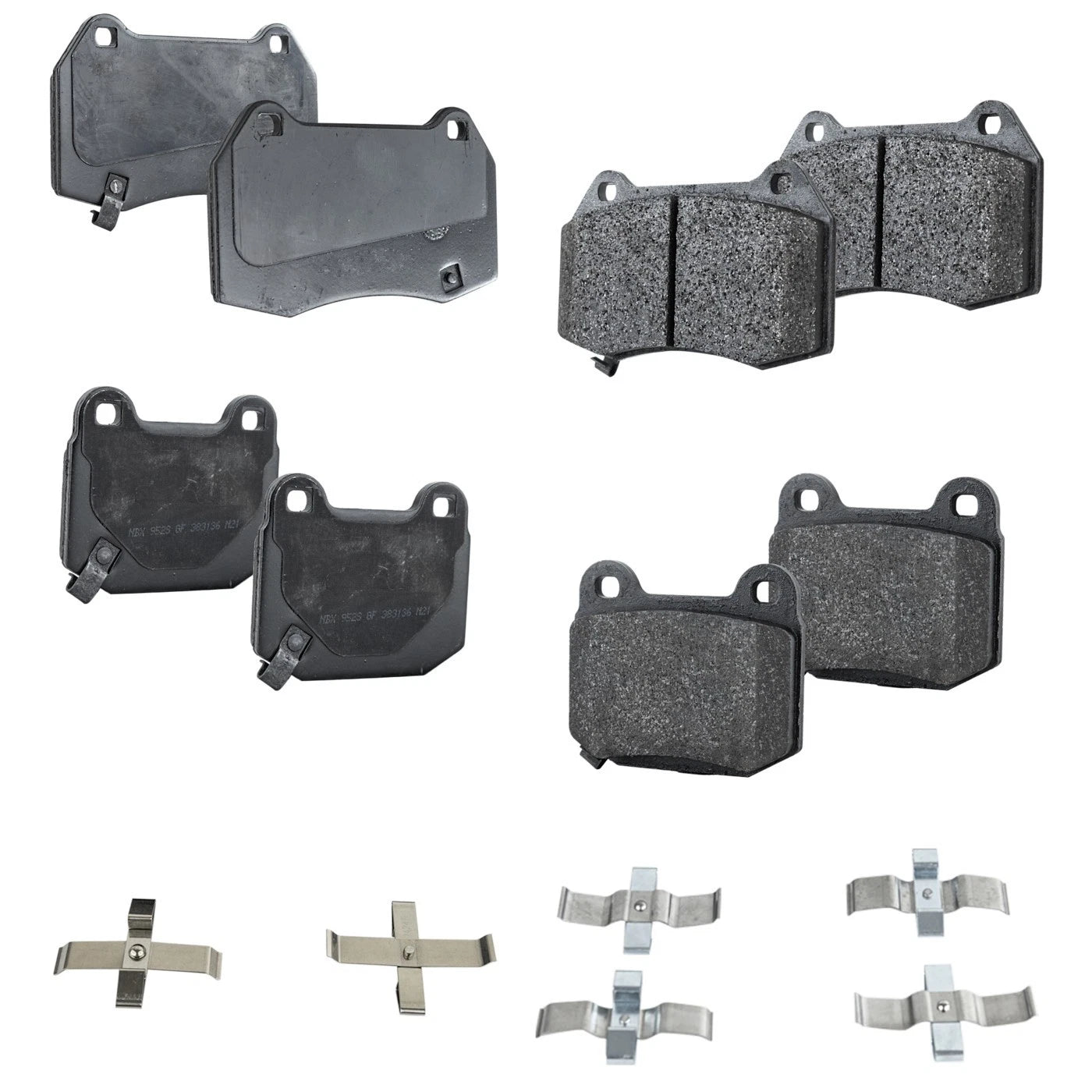 Set of 4 NAO Brake Pads for Infiniti G35 (2003–2004) Brembo Brakes