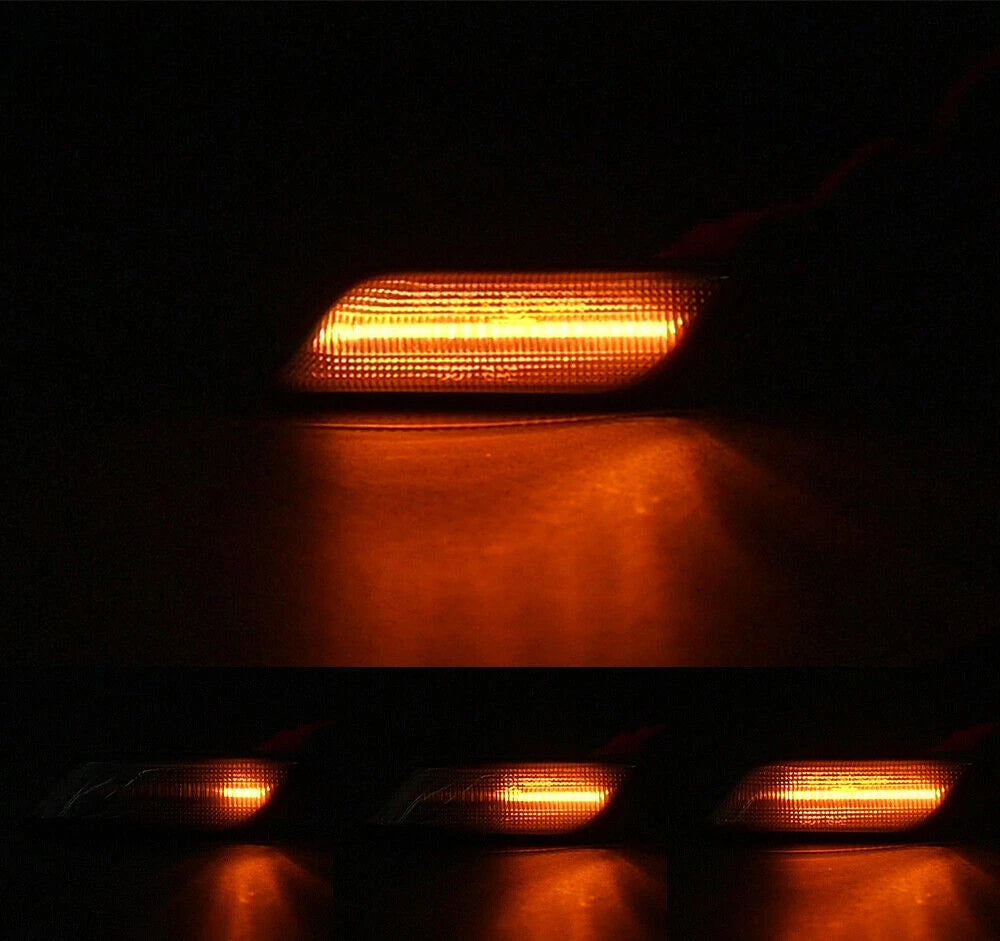 Dynamic LED Smoked Amber Front Fender Side Marker Light for BMW Z3 (1994–2002)
