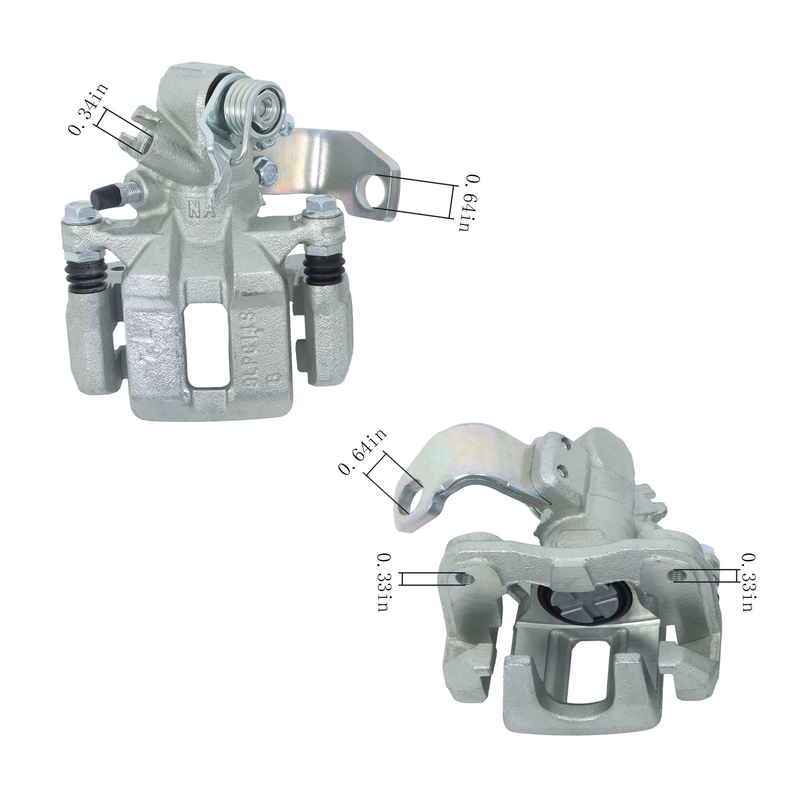 Set of 2 Rear Brake Calipers for Honda Civic (2006–2015) & Acura ILX (2013–2018)