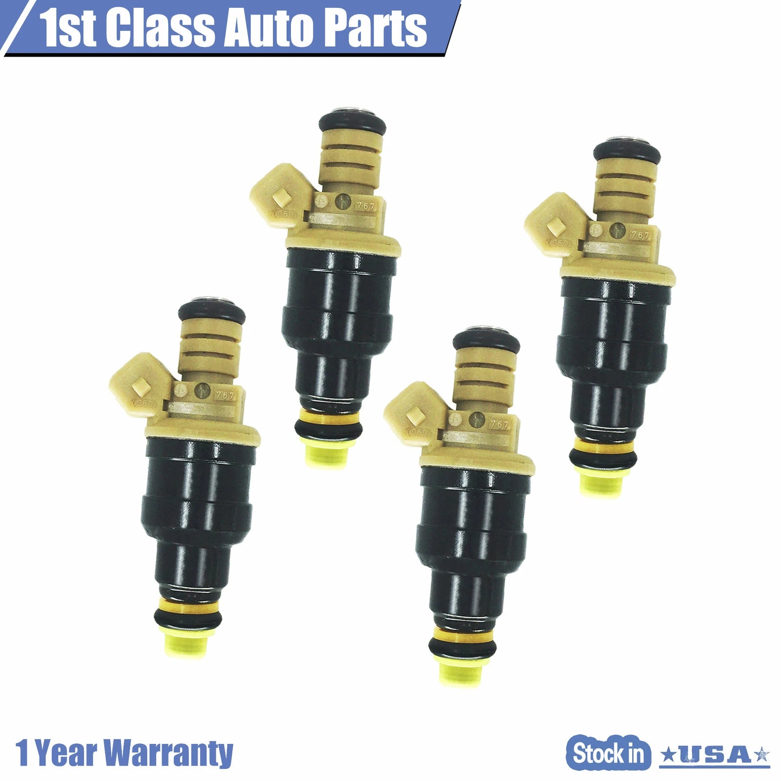 Set of 4 Fuel Injectors for Ford Escort Taurus F-150 F-250 F-350