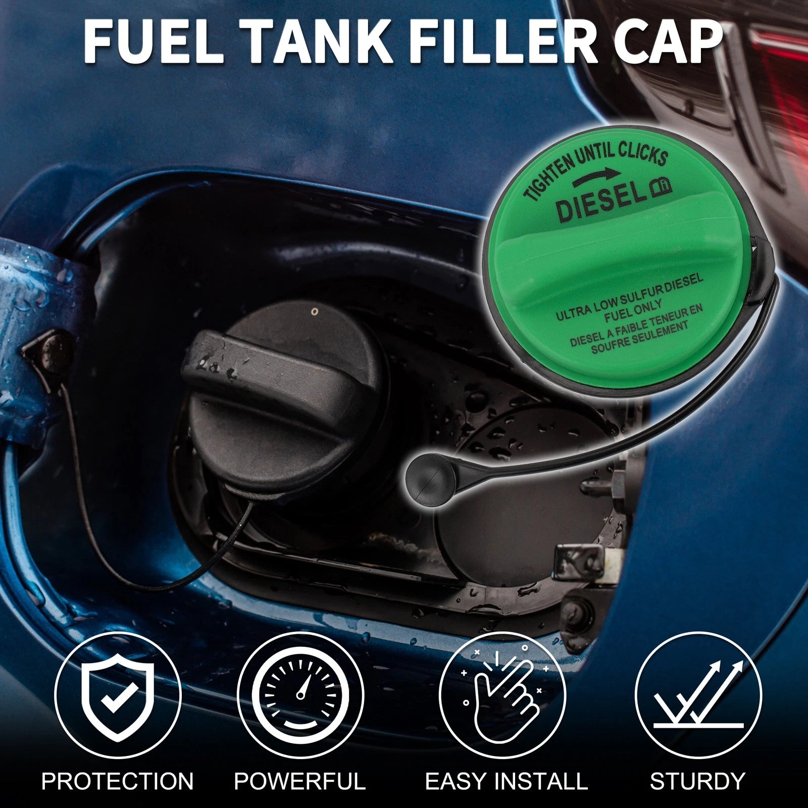 Fuel Filler Cap No. 8C3Z9030C for Ford F-250/F-350 Super Duty (2008–2016)
