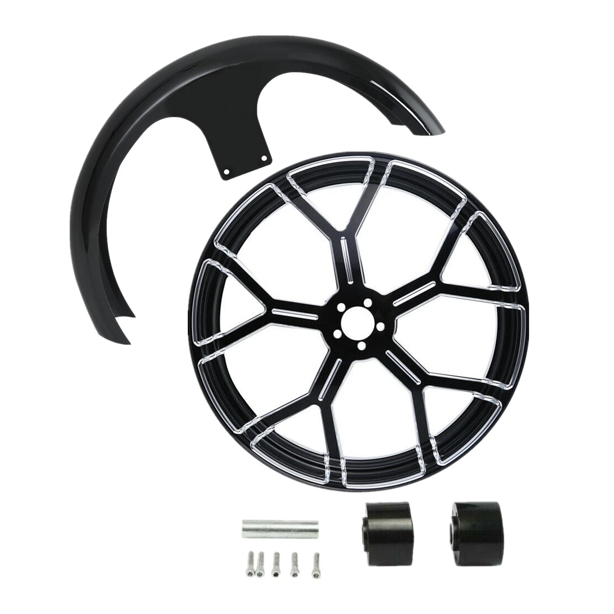26" Front Wheel Rim for Harley Touring Models (2008–2025) - Dual Disc Hub