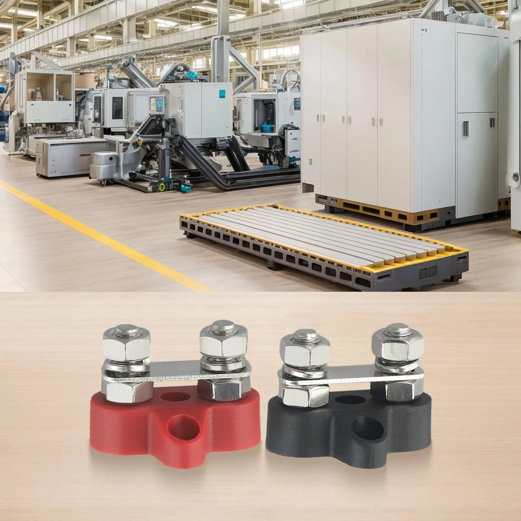 2PC M8 Busbar Terminal Blocks for Car Marine Power Connection (12V 48V)