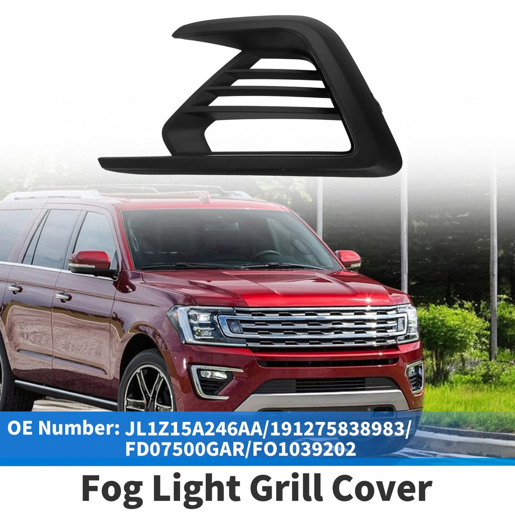 Fog Light Grill No.JL1Z15A246AA for Ford Expedition (2018–2021) Black ABS
